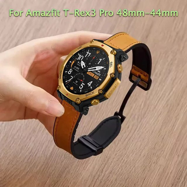 Amazfit Uhrenarmband Leder, Silikon, Unisex - Bild 1