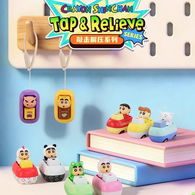 52TOYS Crayon Shinchan Tastenkappen-Stressabbau-Spielzeug, Blindbox-Figur - Bild 1