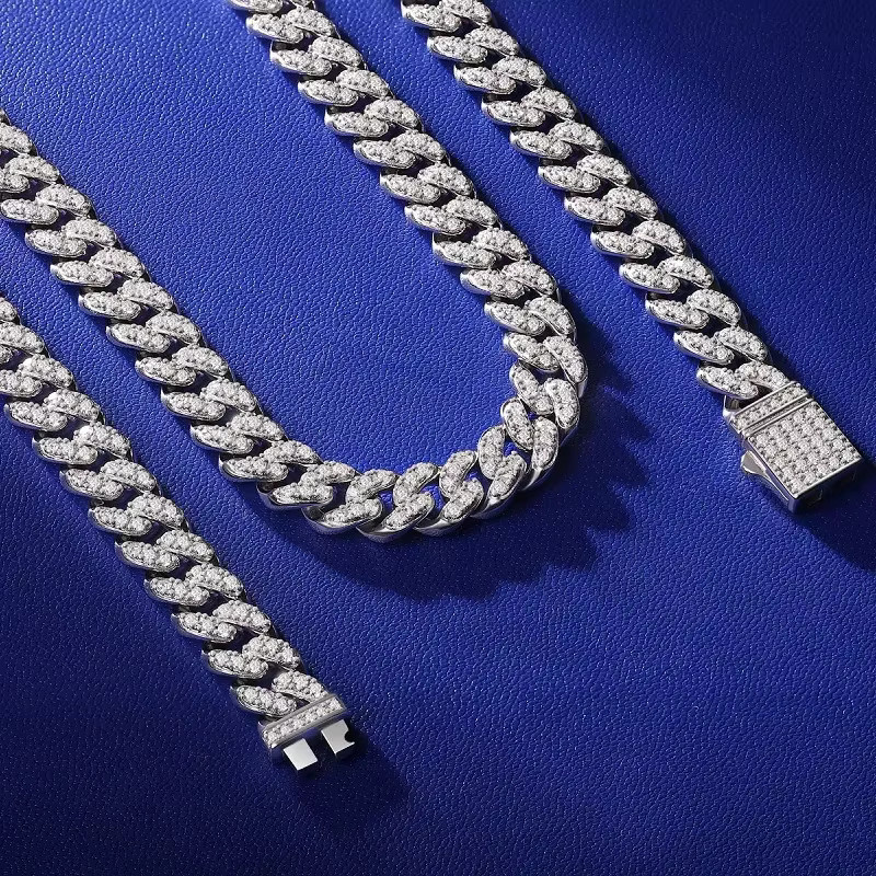EWYA Halskette, Moissanit, 925 Silber, Unisex - Bild 1