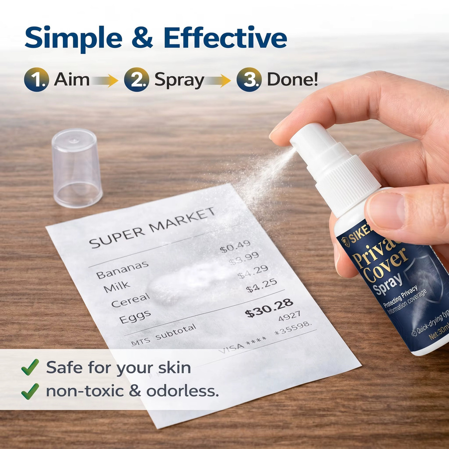 Thermopapier-Radier-Spray zur sofortigen Tintenentfernung für Pakete und Expressversandkartons, schnelltrocknender Datenschutz-Entferner für Thermodruck - Bild 5
