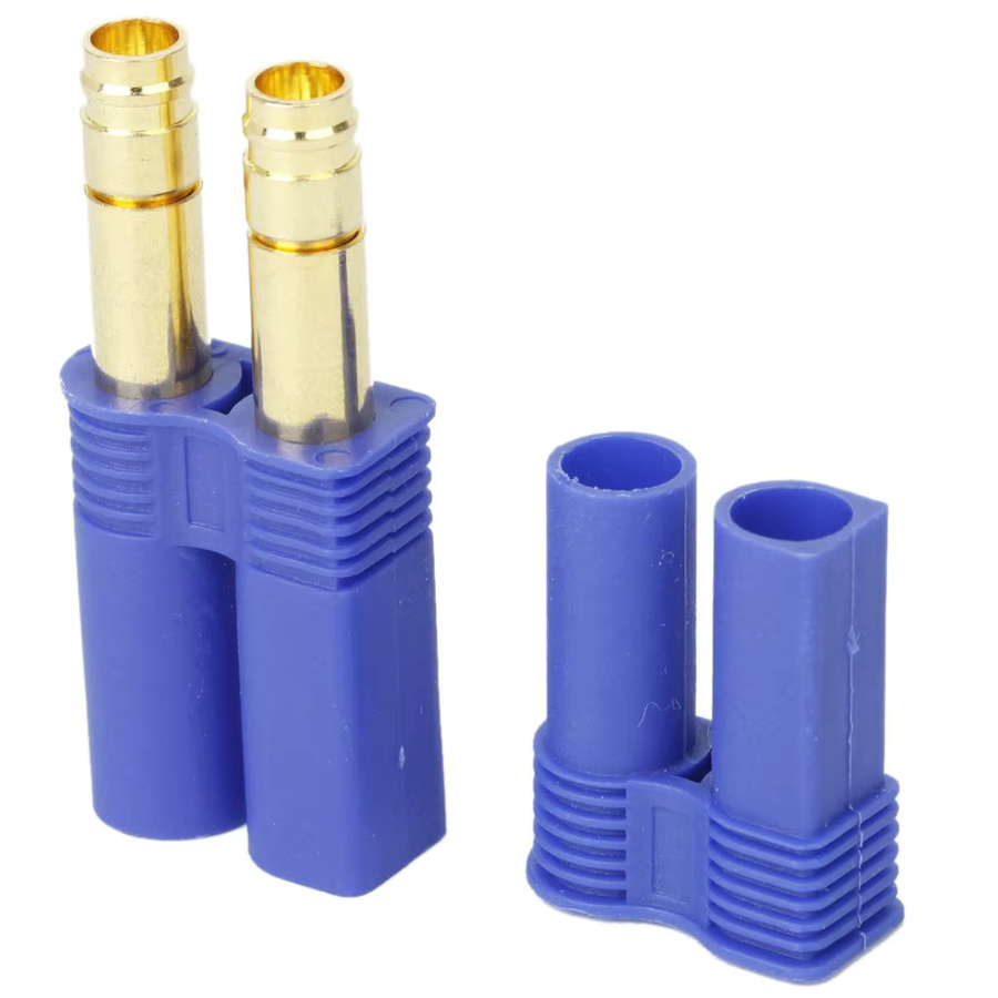 5 Paar EC5 Bananenstecker mit Kugelstecker und Buchse in Blau für RC ESC Lipo Batterie und Motor - Bild 3