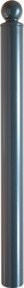 Schake Stilpoller Typ 484ZB mit Profilzylinder und Kugelkopf, herausnehmbar, Mattschwarz, Durchmesser: 82 mm - Bild 1