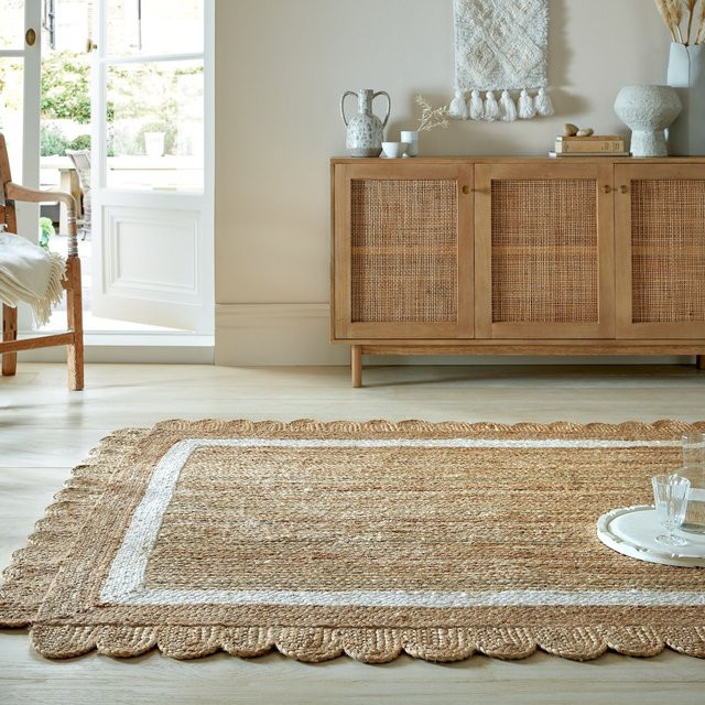 Geometrischer Jute-Teppich Kadima Design in Braun-Beige, B/T: 160 x 230 cm - Bild 1