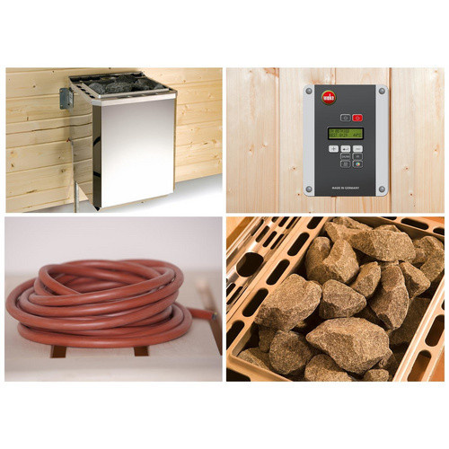 WEKA Saunaofen OS Klassik mit externer digitaler Steuerung, 4,5 kW, silberfarben - Bild 2