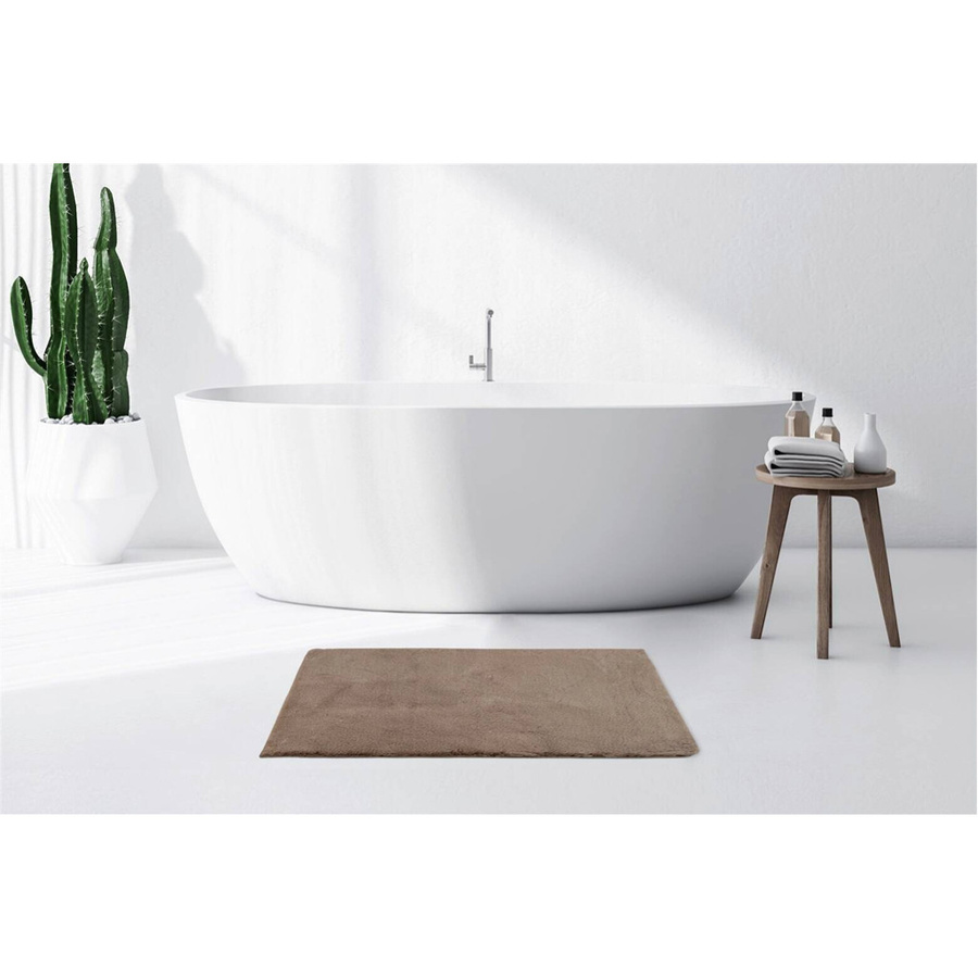 Kayoom Kurzflorteppich Badematte Rabbit Light in Sand, B/H/L: 65 x 2,4 x 100 cm - Bild 3