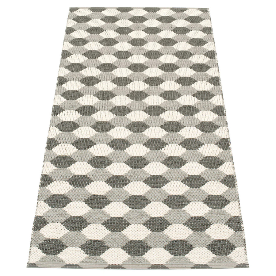 Pappelina Dana Wendeteppich in Warm Grey / Charcoal / Vanilla B/T: 70 x 160 cm - Bild 1