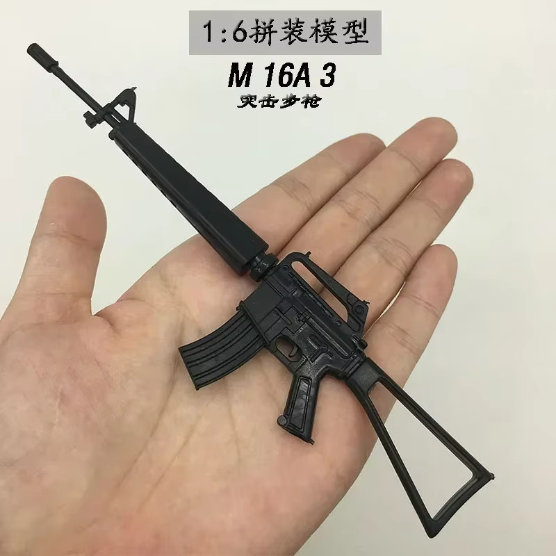 GRAPMAN Action Figur Waffe, 18-teiliges Set, Kunststoff, Schwarz, 1:6 - Bild 2