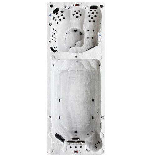 Canadian Spa Whirlpool Swim Spa St. Lawrence Dual Zone, braun, B/T/H: 594 x 228 x 137 cm - Bild 3