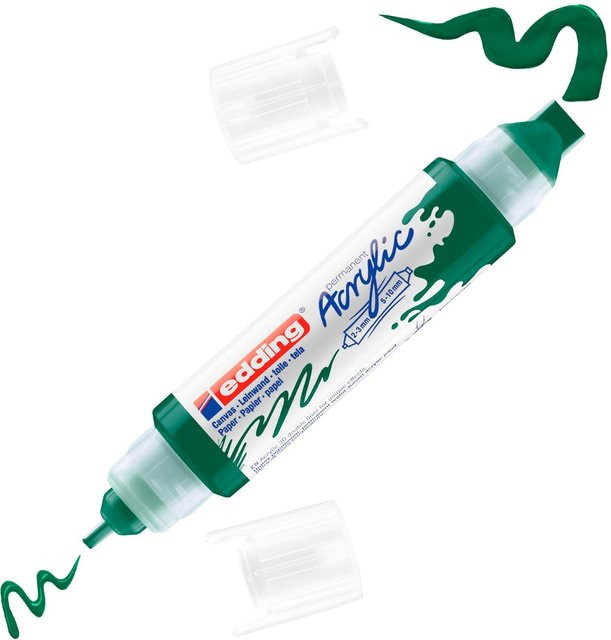 edding 5400 Acrylic Acryl 3D Double Liner in Moosgrün - Bild 1