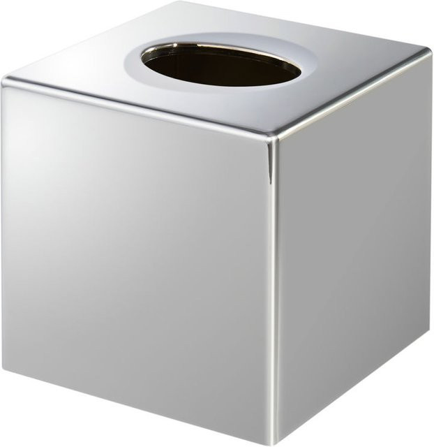 Corby Taschentuchbox-Abdeckung Devon in Chrom, Würfelförmig, B/T/H: 13,5 x 13,5 x 13 cm - Bild 1