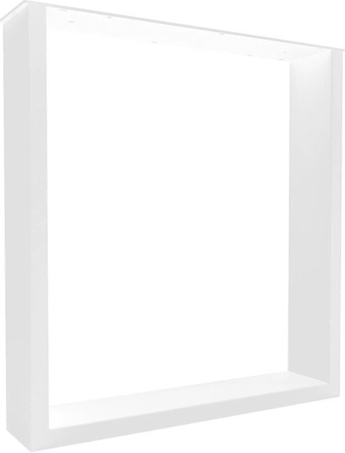 HEVVA Tischkufe BASEL Tischbein aus Metall in Weiß, Tiefe: 40 cm, Höhe: 43 cm - Bild 1