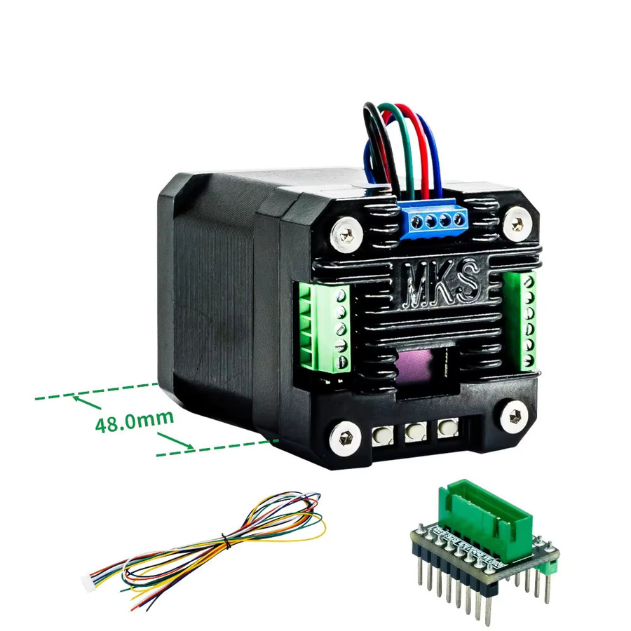 MKS SERVO42D NEMA17 Closed-Loop-Schrittmotortreiber in Schwarz mit FOC für CNC und 3D-Drucker - Bild 2