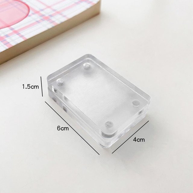 Magnetischer Acryl-Fotorahmen von Yiran Furniture in Weiß, transparenter Foto-Kartenhalter für Tischdekoration und DIY-Projekte - Bild 1