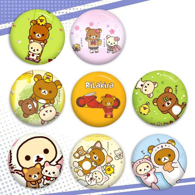 Kayou Brosche Rilakkuma Cartoon, Unisex - Bild 1