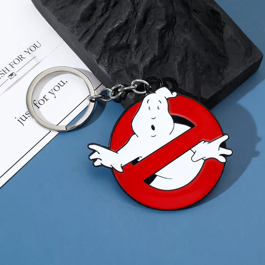 kefeng jewelry Schlüsselanhänger Ghostbusters, rot, Unisex - Bild 3