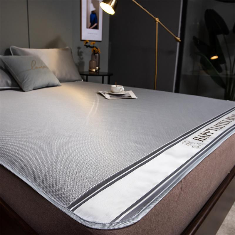 Yiran Furniture Sommerbettmatte aus 1800D Carbon-Leichtfasern und Eisseide, 2er Set, kaffeebraun, B/T: 90 x 200 cm - Bild 1