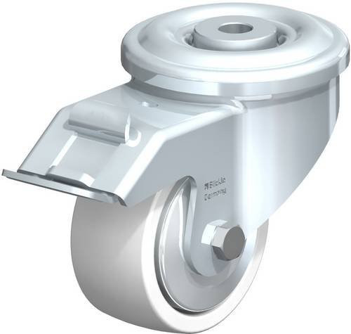 Blickle Lenkrolle LKR-SPO 80G-FI-FA mit Feststeller in Silber, Rad-Durchmesser: 80 mm, Tragfähigkeit: 350 kg - Bild 1