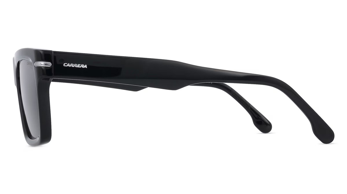 Carrera 305/S Sonnenbrille, Vollrand, Quadratisch, Acetat, Unisex, Schwarz, Grau - Bild 2