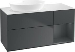 V&B Waschtischunterschrank Finion in Grau lackiert, Breite: 120 cm, Tiefe: 50,1 cm, Höhe: 50,1 cm - Bild 1