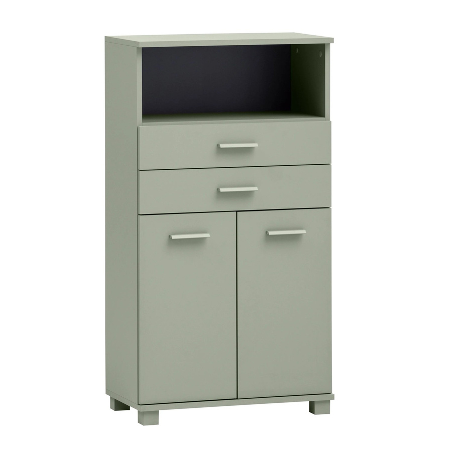 Schildmeyer Highboard Mono in Pistazie Grün mit Holzdekor, B/T/H: 59,8 x 32,6 x 110,5 cm - Bild 2