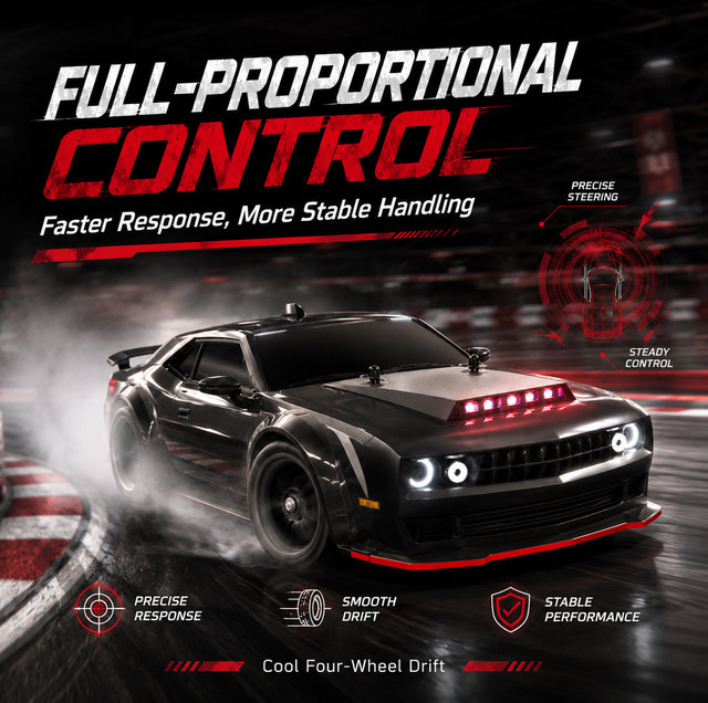 ZNLYRION SG216MAX PRO RC-Driftauto, 1:16, ferngesteuert, mit LED-Lichtern - Bild 1