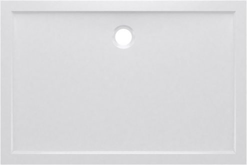 Aurlane Duschwanne Pure Rechteck aus Acryl in Weiß, B/T: 120 x 80 cm - Bild 2