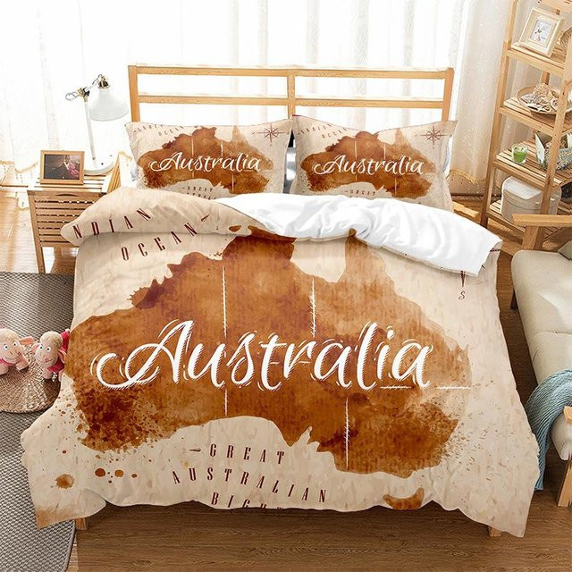 Lodestar 3D Bettwäsche-Set mit grafischem Naturdesign in Beige, Material Mikrofaser/Polyester, B/H: 240 x 220 cm mit Kissenbezug 150 x 210 cm - Bild 1