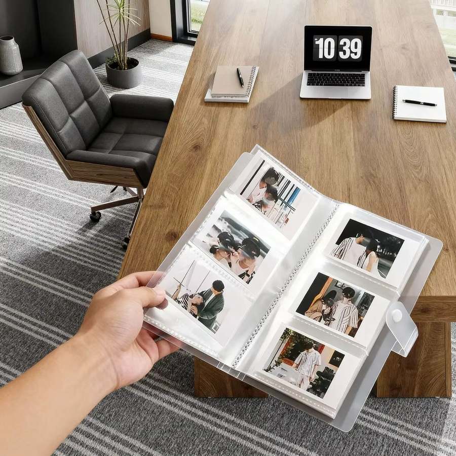 Transparentes Kartenalbum aus Kunststoff-Vinyl mit 240 Fächern zur Aufbewahrung von Karten, Fotos, Tickets und Postkarten - Bild 2