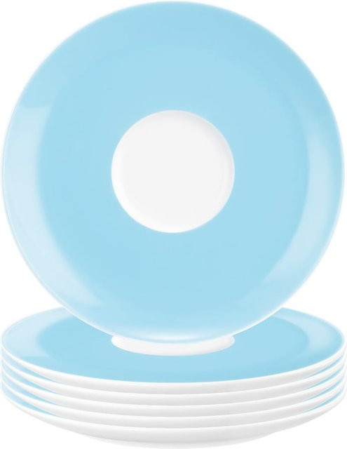 Seltmann Weiden Kombiuntertassen Liberty Pure Colors Blau, 6er Set, Durchmesser: 16,5 cm - Bild 1