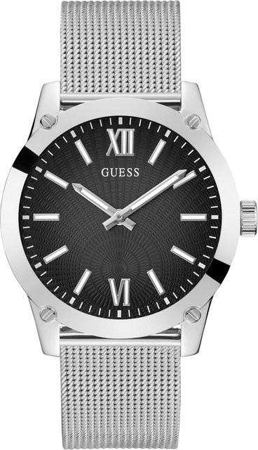 Guess Armbanduhr, Quarz, Edelstahl, Schwarz, 44 mm, Herren - Bild 1