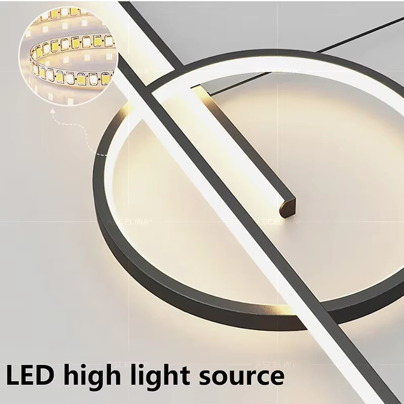 Minimalistische LED Pendelleuchte DARHYN für Wohnzimmer, Restaurant und Bar - Bild 2