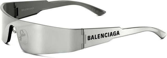 Balenciaga BB0041S Sonnenbrille, randlos, quadratisch, Silber, Herren - Bild 1