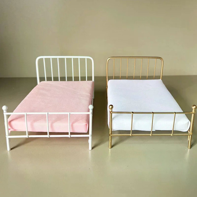 GJCUTE Puppenhaus Miniaturmöbel Set, Maßstab 1:12, Weiß - Bild 1