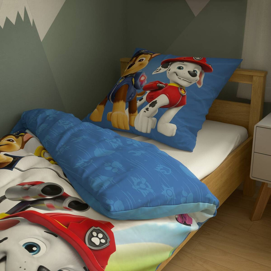 Paw Patrol Microfaser Bettwäsche für Kinder Multicolor mit Kissenbezug und Reißverschluss, B/H: 135 x 200 cm und 80 x 80 cm - Bild 4