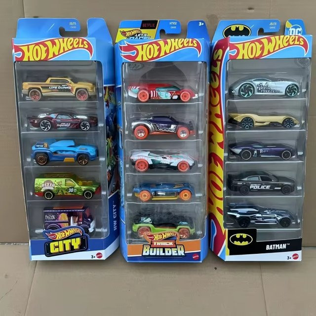 Hot Wheels Fahrzeuge, 5-teiliges Set, Metall, Bunt / Mehrfarbig, ab 3 Jahre - Bild 1