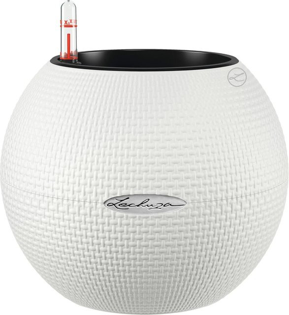 Lechuza Pflanzgefäß Puro Kugel Weiß Ø 20 cm x H 16 cm - Bild 1