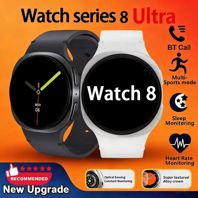BOALZETD Smartwatch, Schwarz, Silikon, Unisex, GPS, Bluetooth, NFC - Bild 1