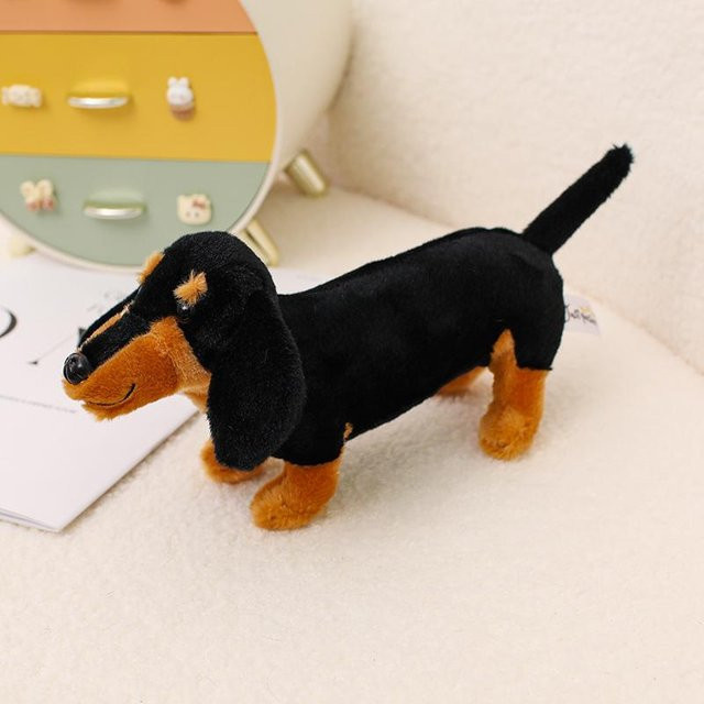Dackel Plüschtier, Schwarz, 25cm, ab 14 Jahren - Bild 1