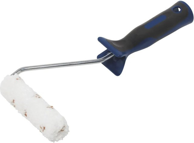 LUX-TOOLS Lasuren-Roller für Dünnschicht-Lasur mit 2K-Softgriff in Schwarz-Blau, Breite: 10 cm - Bild 1