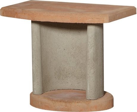 BUSCHBECK Beistelltisch Georgia aus Beton in Grau, B/H/T: 70 x 57 x 41 cm