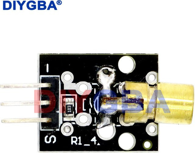 DNIGEF KY-008 Rot Laser Sender Dot Diode Modul mit Kupferkopf, 10er Set, 650nm für Arduino DIY Kits - Bild 1