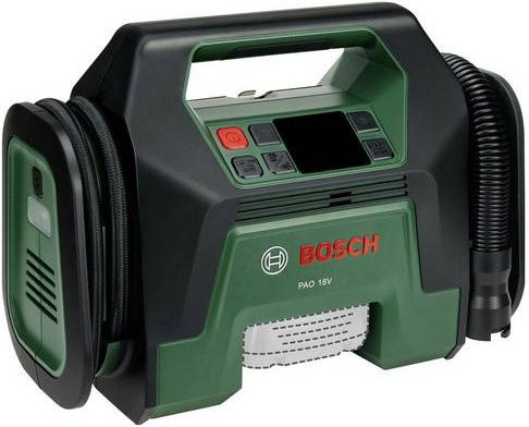 Bosch Akku-Druckluftpumpe PAO 18V SOLO in Schwarz und Grün inklusive Zubehör - Bild 1