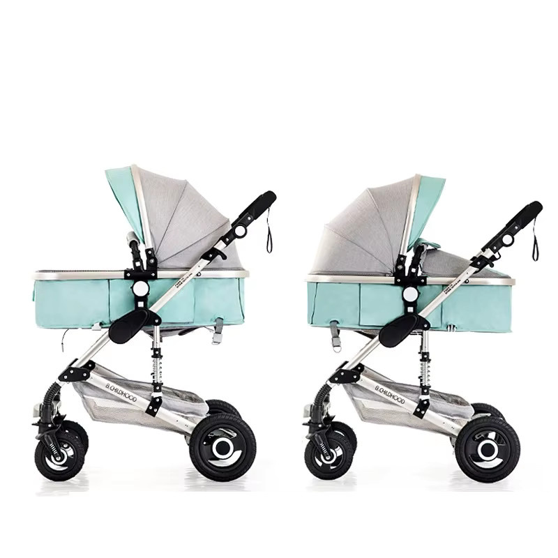 Warm house 3-in-1 Kombi-Kinderwagen für Neugeborene, Offroad-Jogger, Grau - Bild 2