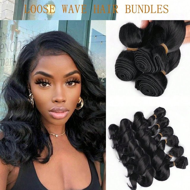 BUDABUDABUDA Haar Extensions Lose Tiefe Welle Synthetisch, 10 Zoll, 6 Teile, Damen - Bild 1