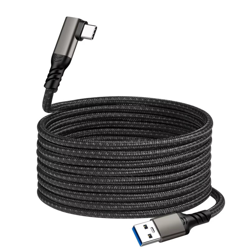 BSN USB-A auf USB-C Kabel Schwarz 10 Gbit/s USB 3.2 Gen1 für Oculus Quest Link VR Headset Datenübertragung und Schnellladung - Bild 4