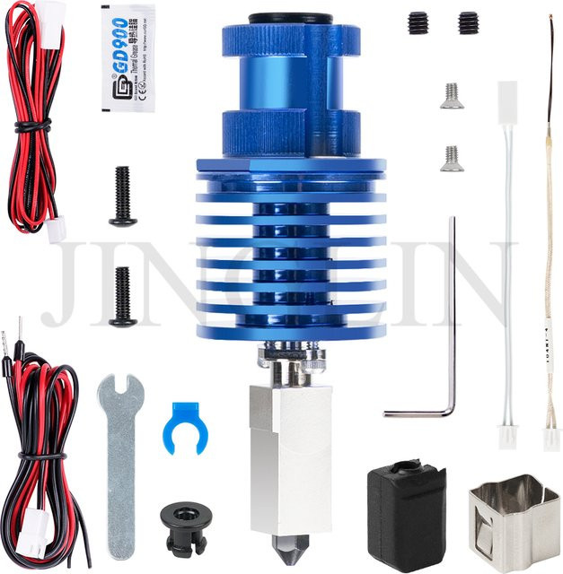 JINGLIN TZ V6 2.0 Hotend-Kit für Creality Ender 3, Ender 3 PRO, Ender 3 V2, CR10, VORON 2.4 und Prusa in Blau - Bild 1