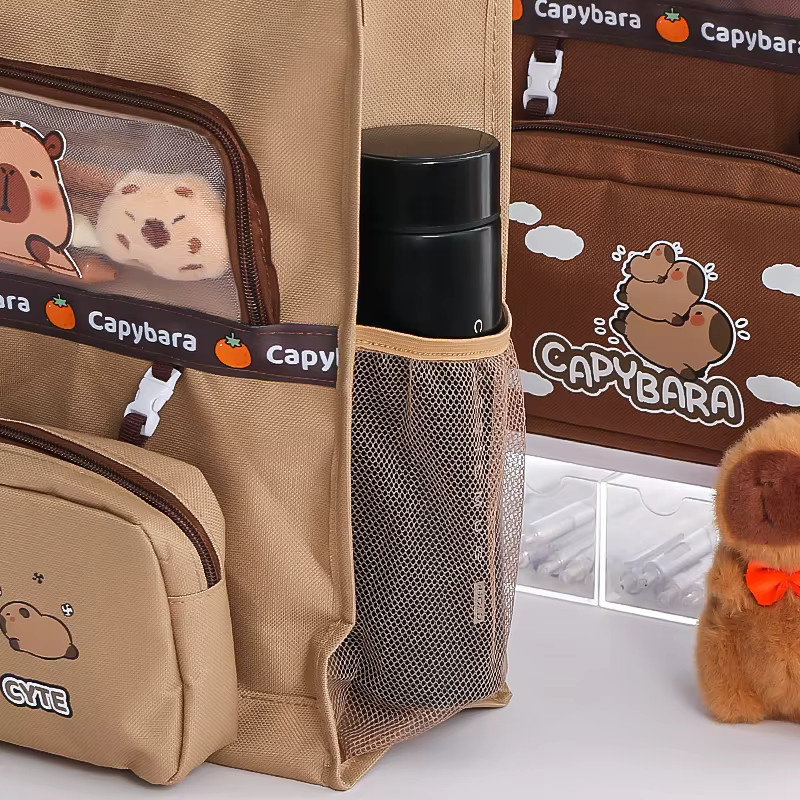 Multifunktionale Lerntasche mit Schreibwarentasche und Cartoon-Muster für Lehrbücher mit großem Fassungsvermögen - Bild 2