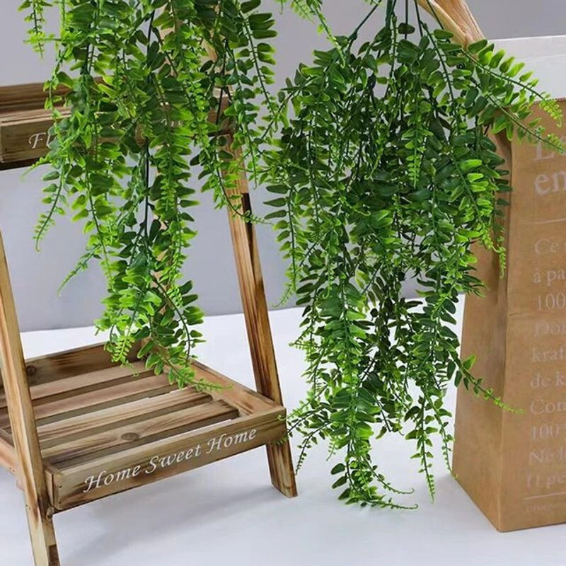 Künstliche Persische Farn Blätter als grüne hängende Pflanzen-Reben zur Dekoration für Haus, Garten, Hochzeit oder Party - Bild 1