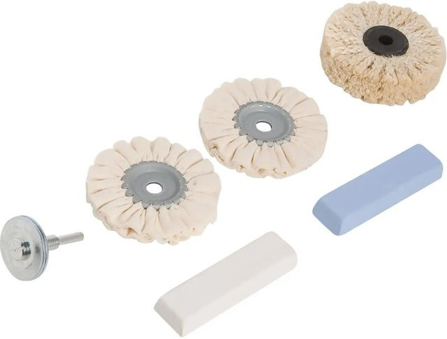 LUX-TOOLS 6-teiliges Polier-Set für Metall in Mehrfarben - Bild 1