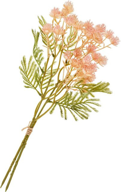 Künstlicher Rosen-Blütenstand-Zweig in Pink - Bild 1